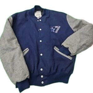 Dallas Cowboys Vintage 80s - 90s Varsity Jacket Wool NFL Large Made In USA